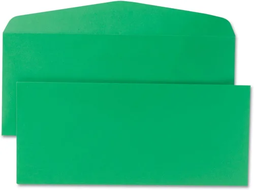 Vista 4 de Quality Park Sobre de colores, tradicional, #10, verde, 25 por paquete (11135)