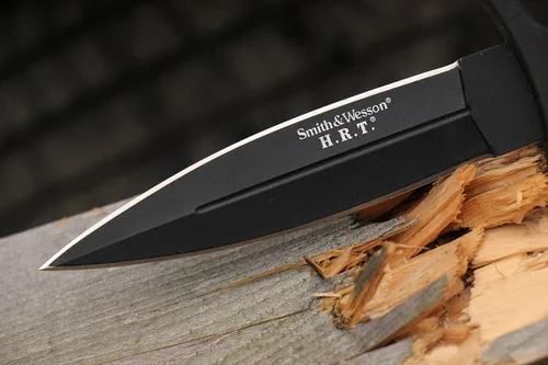 Vista 3 de Smith & Wesson 9" H.R.T Double Edged Boot Knife with High Carbon Stainless Steel Blade