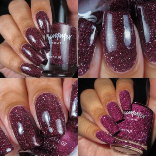 Vista 9 de KBShimmer Let The Beet Drop Esmalte de uñas de 0.5 onzas, botella de tamaño completo