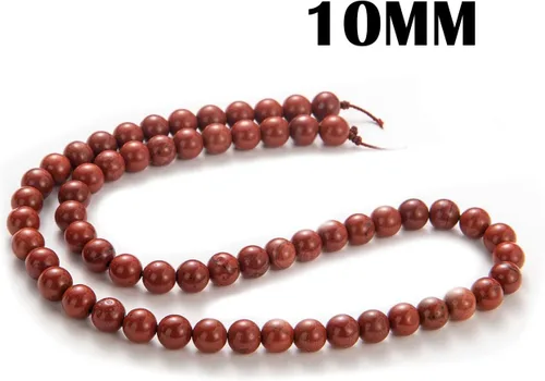 Vista 64 de 100 piezas de cuentas de piedra natural de 6 mm, turquesa africana redonda, cuentas sueltas de gema con cordón elástico para hacer pulseras