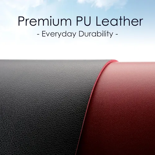 Vista 2 de WAYBER - Alfombrilla de cuero sintético PU para escritorio, protector y mousepad de escritorio resistente al agua para oficina, hogar, trabajo