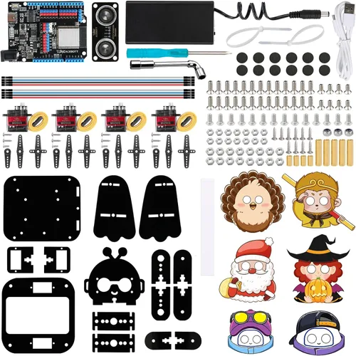 Vista 9 de ACEBOTT Robótica para Niños de 12 a 16 años, Kit de Robot Bipedo Biónico para Arduino ESP32, Kits de Ciencia STEM, Juguetes de Construcción