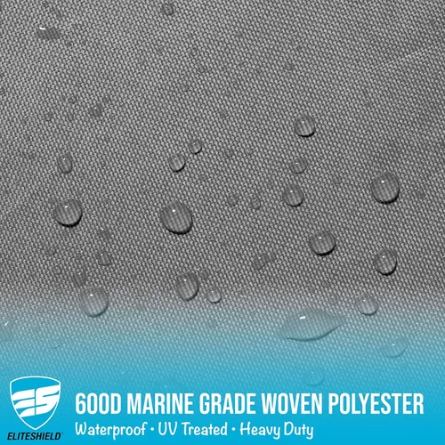 Vista 9 de EliteShield Cubierta Resistente para Barco con T-Top, Se Adapta a Barco de Consola Central de 18 pies a 20 pies de Largo con T-Top Hard-Top