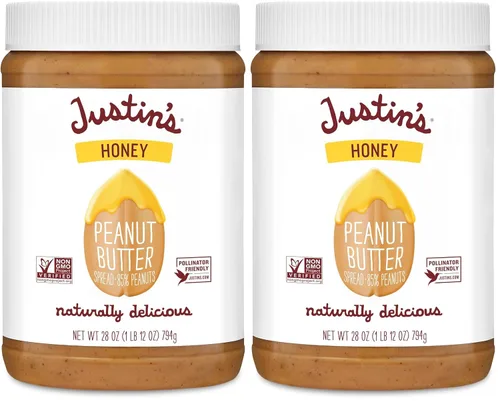 Vista 13 de JUSTIN'S Classic No Stir - Mantequilla de maní sin gluten, tarro de 28 onzas