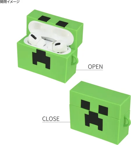 Vista 3 de Gourmandies CMC-07A Silicone Case Creeper for Minecraft AirPods Pro (2nd Generation) / AirPods Pro