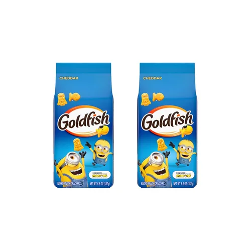 Vista 32 de Goldfish Baby Cheddar Crackers, galletas de aperitivos, bolsa de 7.2 onzas