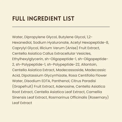 Vista 6 de Suero reparador de 5 péptidos – Ampolla péptida coreana antienvejecimiento con Centella EV Colágeno y soporte de elasticidad