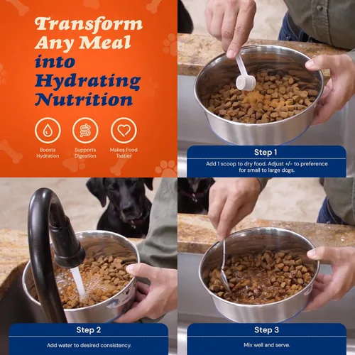 Vista 9 de CLEAR CONSCIENCE PET® SuperGravy® Bon A' La Goat™ Salsa de comida natural para perros Caldo de hueso de ternera, leche de cabra para perros