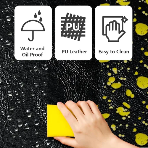 Vista 8 de OmySalon Asiento de banco para sala de espera, banco de recepción de salón, silla de oficina con respaldo, silla de vestíbulo de invitados