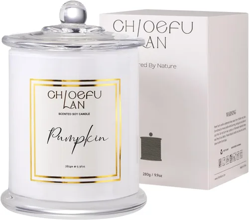 Vista 22 de Chloefu LAN Vela Perfumada Premium con Aroma a Gardenia para Hombres y Mujeres, Altamente Perfumada, 7.1 onzas 45 Horas de Larga Duración, Velas