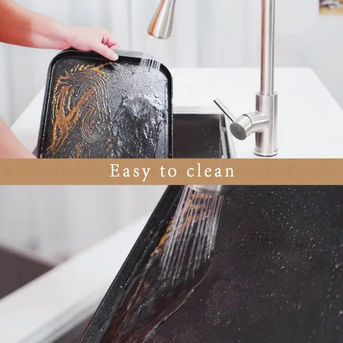 Vista 9 de Z GRILLS Plancha de hierro fundido 2 en 1 reversible para parrilla de 19.3 pulgadas, placa ligeramente pre-sazonada con lados altos, plancha