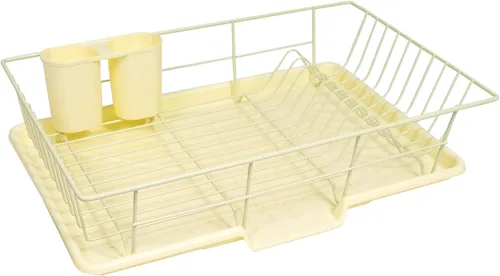Vista 12 de Sweet Home Collection - Juego de escurridor de platos de 3 piezas que ahorra espacio: Organizador de cocina eficiente para secado rápido