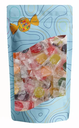 One Flavor Candy Eda's Candy Clean Candies sin azúcar (sin azúcar, sin sal, sin colesterol, sin grasas trans) (mezcla de frutas surtidas) (16 onzas)