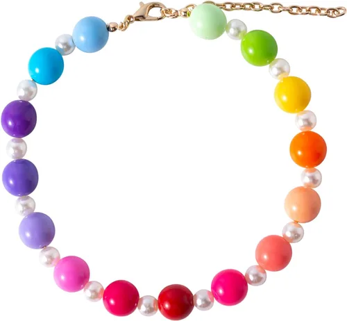 Vista 8 de Collar de Perlas con Cuentas para Perro, Hecho a Mano, Collar de Perro Elegante con Campana, Joyería para Perros Pequeños y Cachorro