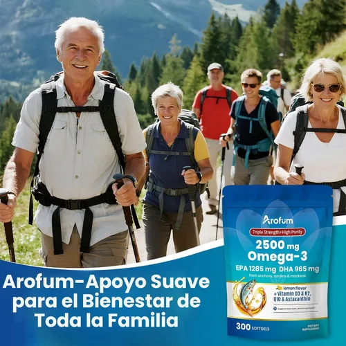 Vista 8 de Aceite de pescado Omega 3 con vitamina D3 K2 – 300 cápsulas blandas sin eructos con sabor a limón Suplementos de aceite de pescado Omega 3 que