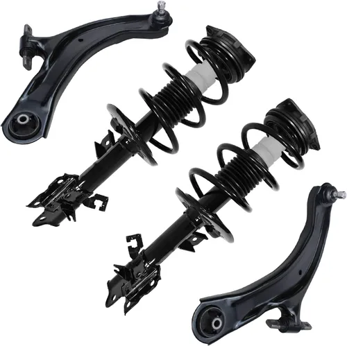 Vista 168 de Detroit Axle - 4 brazos de control traseros para Ford C-Max Focus Mazda 3 5 Volvo C30 C70 S40 V50, 4 brazos de control superior e inferior