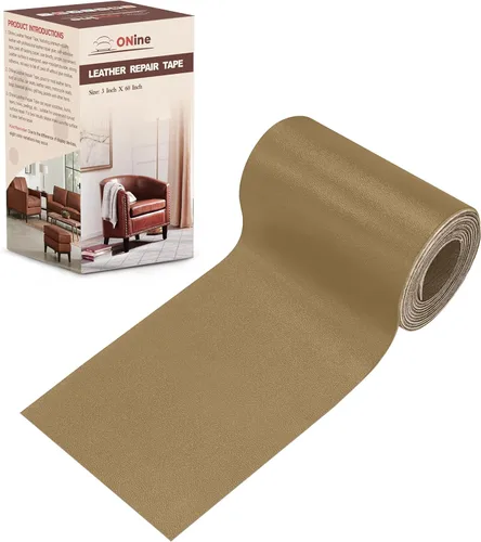 Vista 17 de ONine - Cinta de reparación de piel, parche para reparación de piel autoadhesivo de 12 x 48 pulgadas, impermeable, resistente al desgaste, para Negro