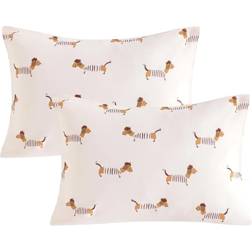 Vista 9 de NTBAY Fundas de almohada de algodón, 2 unidades, suaves y transpirables, para viajes, 13.0 x 17.7 in