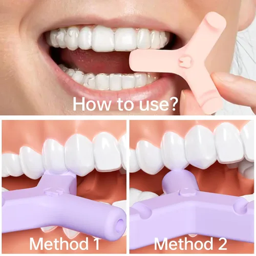 Vista 2 de Paquete de 4 asientos alineadores para Invisalign, bandeja de alineador de mano en forma de Y para Invisalign, accesorios de ortodoncia