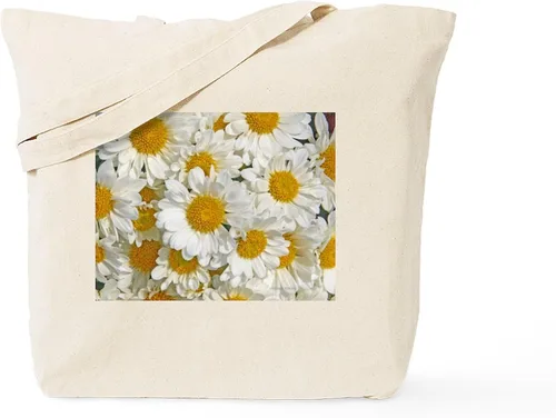 Vista 12 de CafePress Daisies Tote Bag Natural Canvas Tote Bag, Bolso de compras de tela, Caqui