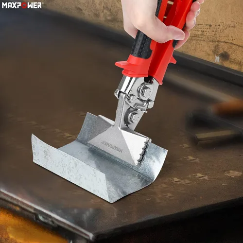 Vista 6 de MAXPOWER Curvadora de chapa metálica, dobladora de metal de 3 pulgadas con mandíbula recta, herramienta manual para doblar y aplanar metal
