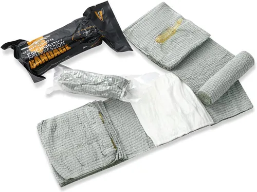 Vista 4 de EVERLIT Vendaje de emergencia israelí de 6 pulgadas de compresión para traumatismos y heridas vendaje estéril sellado al vacío embalaje para control