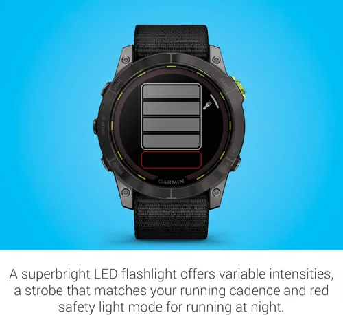 Vista 6 de Garmin Enduro™ 2 – Reloj de ultrarendimiento, batería GPS de larga duración, carga solar, mapas precargados