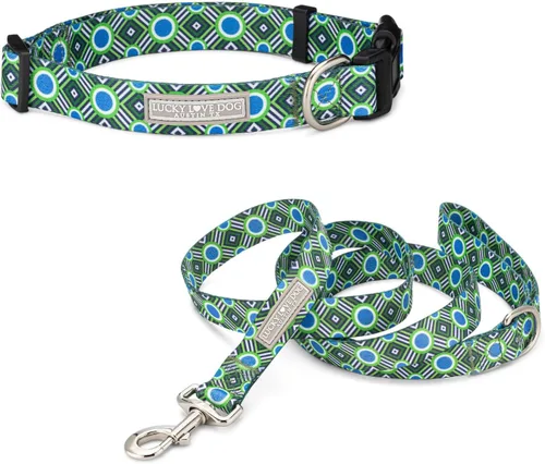 Vista 26 de Lucky Love Dog - Collar de perro ajustable con hebilla de fácil clic para pequeños a grandes, duradero y cómodo para perros machos y hembras, collar