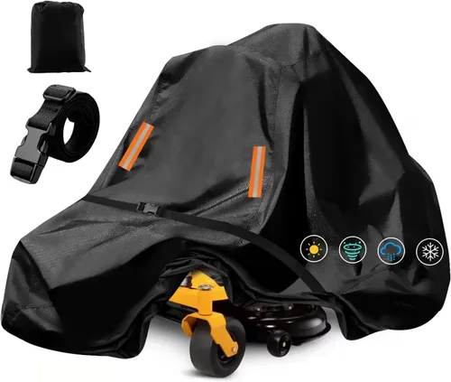 Vista 13 de Funda impermeable para cortacésped para montar al aire libre, fundas duraderas anti-UV 210D para tractores, ajuste universal para cubiertas de hasta