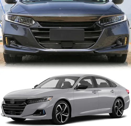 Vista 5 de Switchback - Lámpara LED antiniebla delantera DRL blanca/ámbar/azul, luz de circulación diurna con función de señal de giro intermitente secuencial