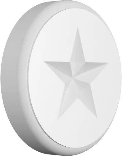 Vista 15 de Ekena Millwork ROSP030X030X100GRY08 Roseta estándar con borde redondeado, PVC