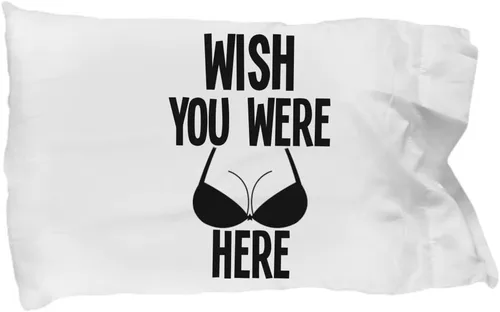 Ashton Books-n-Things - Funda de almohada de larga distancia con novio y relación, diseño divertido de San Valentín, aniversario, cumpleaños, regalo