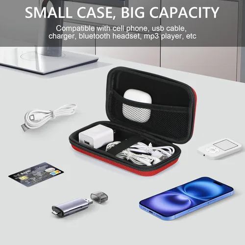 Vista 2 de Estuche Duro Protector de Viaje, GLCON Organizador Electrónico para Banco de Energía Anker/Jackery/RAVPower, Estuche de Transporte Antigolpes de EVA