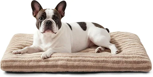 Vista 19 de FURTIME Cama lavable para perros pequeños, camas de lujo para jaulas de perros, cojín cómodo y esponjoso para perrera, alfombrilla antideslizante