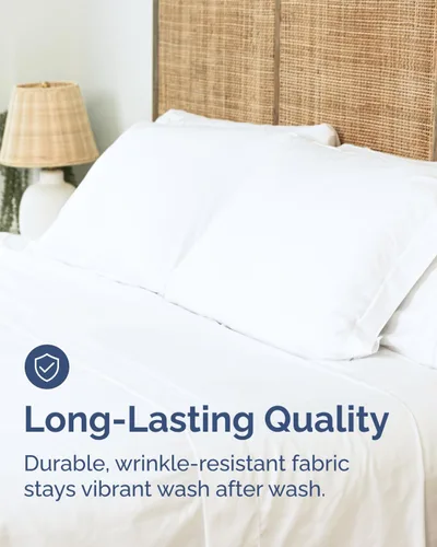 Vista 381 de Sábana encimera de bolsillo profundo, más suave que el algodón egipcio, 1 sábana encimera para colchón tamaño Queen