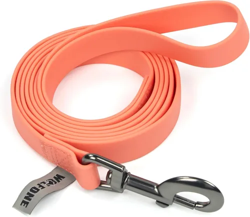 Vista 23 de Wolfone Correa impermeable para perros de 5 pies con revestimiento de PVC Verde militar