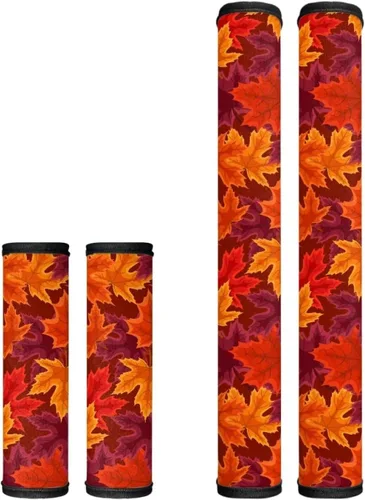 Vista 45 de Candy - Juego de 4 fundas para manija de puerta de refrigerador, decoración navideña, para cocina, mantiene tu nevera, microondas, horno