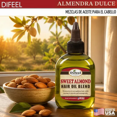 Vista 3 de Difeel Mezcla de aceite para el cabello de menta, tamaño de viaje, 2.5 onzas Peppermint