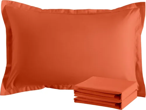 Vista 97 de NTBAY Fundas de almohada estándar, paquete de 2 fundas de almohada de microfibra cepillada de 20 x 26 pulgadas, súper suaves y acogedoras