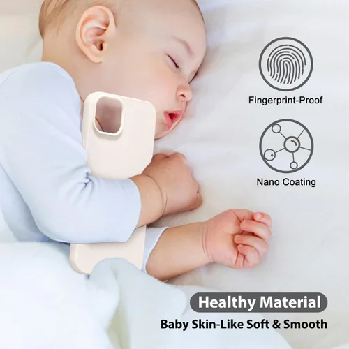 Vista 6 de oakxco Funda de silicona para iPhone 12 Pro Max, magnética, compatible con carga inalámbrica Magsafe, cubierta protectora de goma suave y delgada