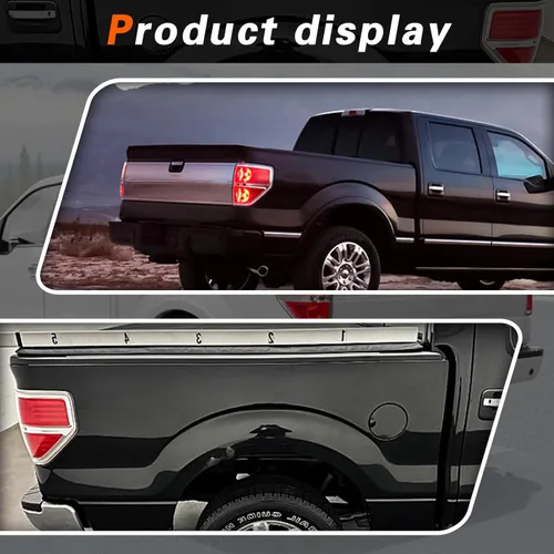 Vista 5 de TODO Conjunto de luz trasera compatible con la lámpara de freno de luz trasera BL3Z13405B 2009 2010 2011 2012 2013 2014 F150 F-150