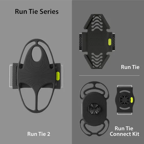 Vista 8 de BONE Run Tie 2, soporte para teléfono para correr, brazalete deportivo de silicona agradable a la piel con diseño de doble capa para disipación