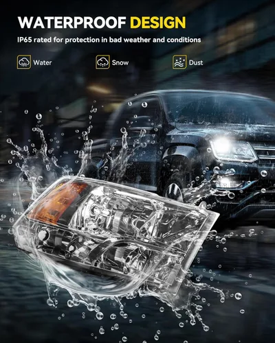 Vista 6 de Ensamble de faros PHILTOP para Dodge Ram 1500 2009-2021, Ram 1500 Classic 2019-2023, Ram 2500 2010-2018, Ram 3500 2010-2018, Ram 4500/5500 2018