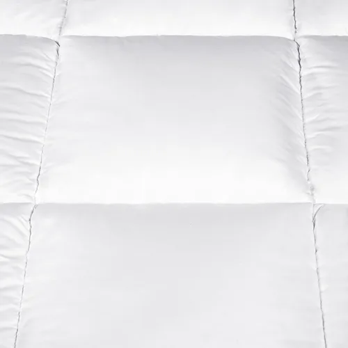Vista 7 de SERTA Down Illusion - Edredón hipoalergénico de plumón alternativo con bucles en las esquinas, matrimonial/queen, blanco