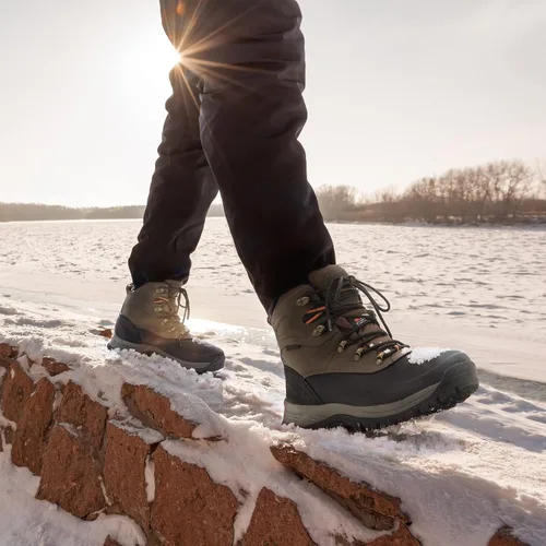 Vista 5 de NORTIV 8 170410 - Botas de nieve y senderismo de construcción con aislamiento y resistente al agua para el invierno para hombre