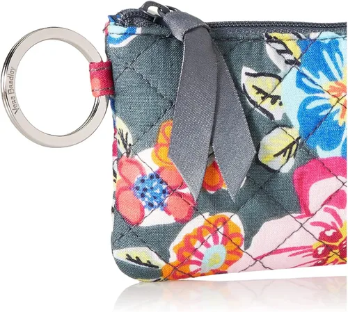 Vista 3 de Vera Bradley - Cartera de algodón, con cremallera y compartimiento para la identificación, para mujer