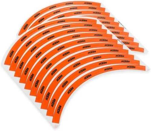 Kit de calcomanías para llantas KTM color naranja para todos los modelos 125-530 CC 1998-2018 78009099000