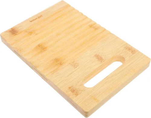 Vista 9 de Cabilock Tabla de lavado de madera, tabla de lavar, tabla de lavar a mano, mini tabla de fregar para el hogar, camisas de limpieza para niños