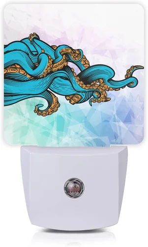 Vista 19 de Luz Nocturna de Flores Retro, Luces Nocturnas Retro Rústicas de Primavera Enchufables en la Pared con Sensores de Luz de Amanecer a Atardecer 0.5W