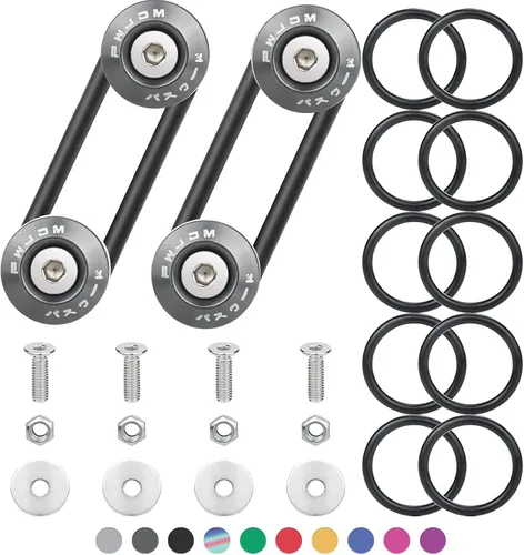 Vista 10 de Kit de liberación rápida para parachoques, Mellbree Kit de actualización para liberación rápida de soportes de parachoques delanteros y traseros